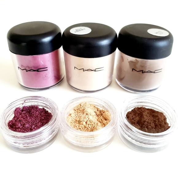 MAC Pigments Samples Set Pinked Mauve Tea Time Provence - Picture 2 of 3